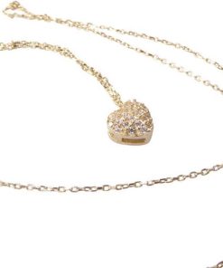14 karaat gouden ketting hart