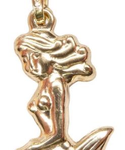 Gouden zeemeermin hanger