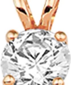 The Jewelry Collection Hanger Zirkonia - Goud