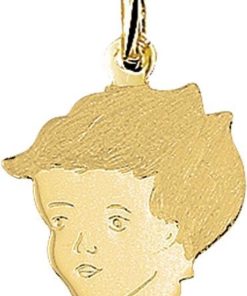 The Jewelry Collection Bedel Jongen Poli/mat - Goud