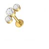 APRIL Fine Jewelry | Piercing voor Oor - Kleur: Goud - Formaat: 12 x 6 MM - Titanium - Tragus / Kraakbeen / Helix / Conch - Oorpiercing - Piercing Sieraad - Hoge Kwaliteit - Labret Piercing - Luxe Sieraad - Oorbellen | Nu te koop bij 14Karaats.nl | 10001087-Earrings/Body-piercing Jewellery