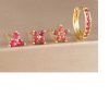 APRIL Fine Jewelry | Oorbellen Set 4 Stuks - Kleur: Roze - 18K Verguld - Hoge Kwaliteit - Oorbellen Set - Meerdere Oorbelgaatjes - Oorbellen / Earrings - Oor Versiering - Luxe Set - Oorbellen Goud - Gouden Oorbellen - Meerdere Gaatjes - Cadeau - 18 Karaat - Oorhangers | Nu te koop bij 14Karaats.nl | 10001388-Jewellery Variety Packs