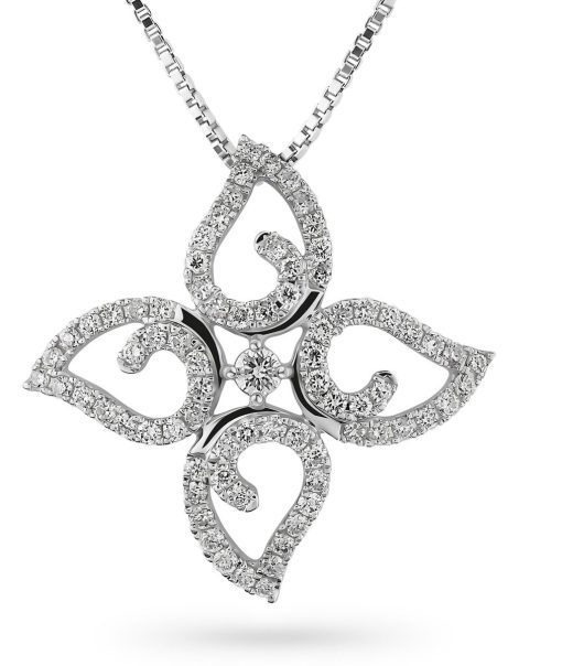 Orphelia | Orphelia HD-4205 - Hanger - 18 Karaat Witgoud / Diamant 0.32 ct | Nu te koop bij 14Karaats.nl | 10001091-Pendants
