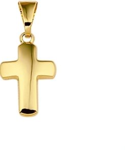 The Jewelry Collection | The Jewelry Collection Hanger Kruis - Goud | Nu te koop bij 14Karaats.nl | 10001091-Pendants