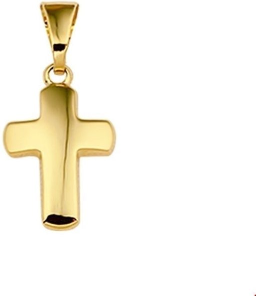 The Jewelry Collection | The Jewelry Collection Hanger Kruis - Goud | Nu te koop bij 14Karaats.nl | 10001091-Pendants