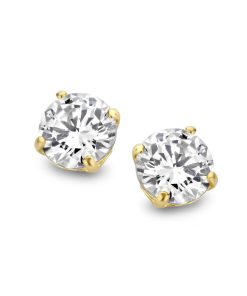 Velini Jewels | Velini Jewels -GEA2203-Oobellen-9 karat goud-5MM Cubic Zirkonia | Nu te koop bij 14Karaats.nl | 10001087-Earrings/Body-piercing Jewellery