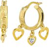 Zwartevalk | Juwelier Zwartevalk - 14 karaat gouden bedel oorbellen met zirkonia 12.055/15mm-- | Nu te koop bij 14Karaats.nl | 10001087-Earrings/Body-piercing Jewellery