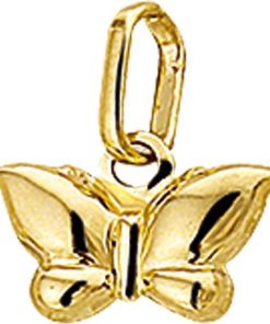 The Jewelry Collection | The Jewelry Collection Bedel Vlinder - Goud | Nu te koop bij 14Karaats.nl | 10001091-Pendants