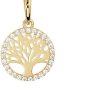 The Jewelry Collection | The Jewelry Collection Hanger Levensboom Zirkonia - Goud | Nu te koop bij 14Karaats.nl | 10001091-Pendants