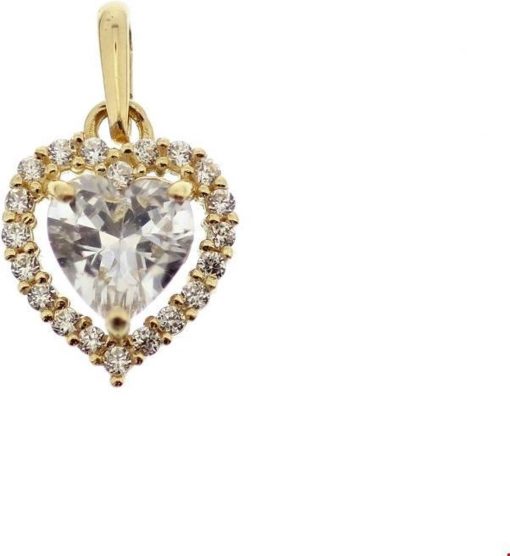 Its-Beautiful | hanger hart zirkonia | Nu te koop bij 14Karaats.nl | 10001091-Pendants