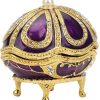 Merkloos / Sans marque | Stijlvolle Juwelen Opbergdoos - Decoratief en Praktisch - Paars | Nu te koop bij 14Karaats.nl | 10001085-Brooches