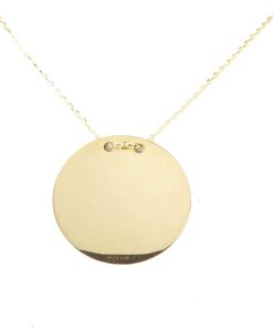 Christian | Gouden ronde hanger met ketting | Nu te koop bij 14Karaats.nl | 10001091-Pendants