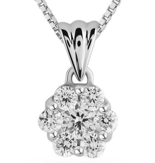 Orphelia | Orphelia HD-4208 - Hanger - 18 Karaat Witgoud / Diamant 0.13 ct | Nu te koop bij 14Karaats.nl | 10001091-Pendants