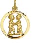 TFT | Geelgouden Bedel sterrenbeeld tweeling gediamanteerd  4005679 | Nu te koop bij 14Karaats.nl | 10001091-Pendants