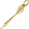 Zwartevalk | Juwelier Zwartevalk 14 karaat gouden dartpijl hanger - 14.101.033 | Nu te koop bij 14Karaats.nl | 10001091-Pendants
