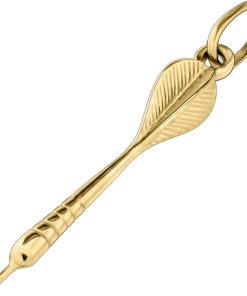 Zwartevalk | Juwelier Zwartevalk 14 karaat gouden dartpijl hanger - 14.101.033 | Nu te koop bij 14Karaats.nl | 10001091-Pendants