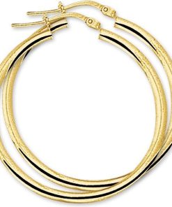 SPARKLE14 | The Jewelry Collection Oorringen Ronde Buis - Goud | Nu te koop bij 14Karaats.nl | 10001087-Earrings/Body-piercing Jewellery