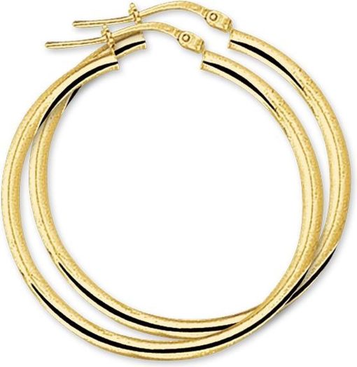 SPARKLE14 | The Jewelry Collection Oorringen Ronde Buis - Goud | Nu te koop bij 14Karaats.nl | 10001087-Earrings/Body-piercing Jewellery