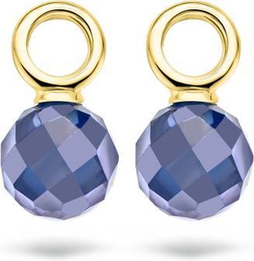 Blush | Blush Oorbelbedels 9046YDB -  Geel Goud (14Krt.) met Zirconia | Nu te koop bij 14Karaats.nl | 10001091-Pendants