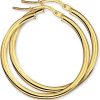 SPARKLE14 | The Jewelry Collection Oorringen Ronde Buis - Goud | Nu te koop bij 14Karaats.nl | 10001087-Earrings/Body-piercing Jewellery