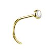 Piercings works | 18 Karaat Goud Nosestud - Swarovski Zirkonia | Nu te koop bij 14Karaats.nl | 10001087-Earrings/Body-piercing Jewellery