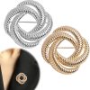 Merkloos / Sans marque | Twisted Lentebroche - Elegante Decoratie - 1 stuk - Goud/Zilver - Legering | Nu te koop bij 14Karaats.nl | 10001085-Brooches