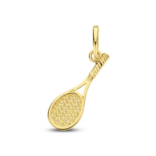 New Bling | 14KY pendant tennis racket 15mm | Nu te koop bij 14Karaats.nl | 10001091-Pendants