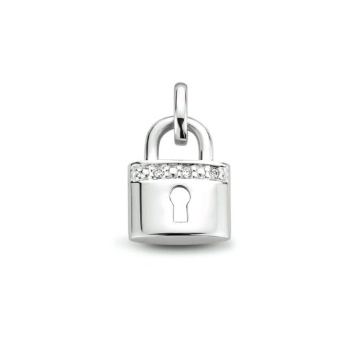 The Jewelry Collection | Hanger Slot Diamant 0.01ct H Si | Nu te koop bij 14Karaats.nl | 10001091-Pendants