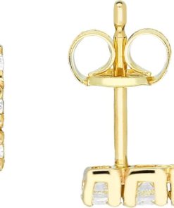 Glow | Glow 206.0511.00 oorknoppen goud goudkleurig 4mm | Nu te koop bij 14Karaats.nl | 10001087-Earrings/Body-piercing Jewellery