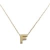 Christian | Gouden ketting met F hanger | Nu te koop bij 14Karaats.nl | 10001091-Pendants
