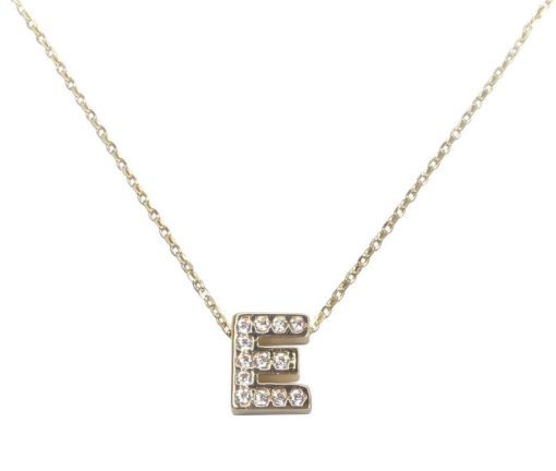 Christian | Gouden ketting met E zirkonia hanger | Nu te koop bij 14Karaats.nl | 10001091-Pendants