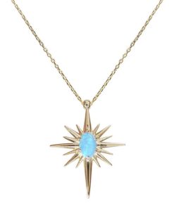 Christian | Gouden opaal ster hanger | Nu te koop bij 14Karaats.nl | 10001091-Pendants