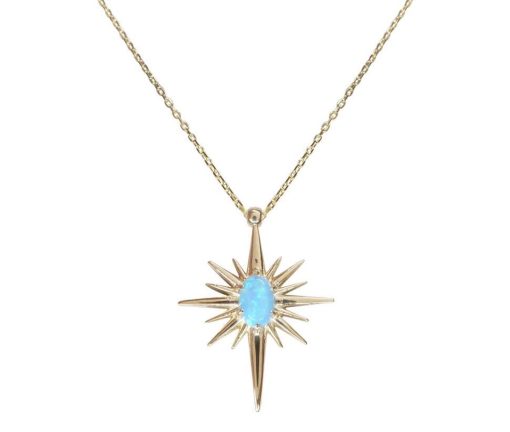 Christian | Gouden opaal ster hanger | Nu te koop bij 14Karaats.nl | 10001091-Pendants