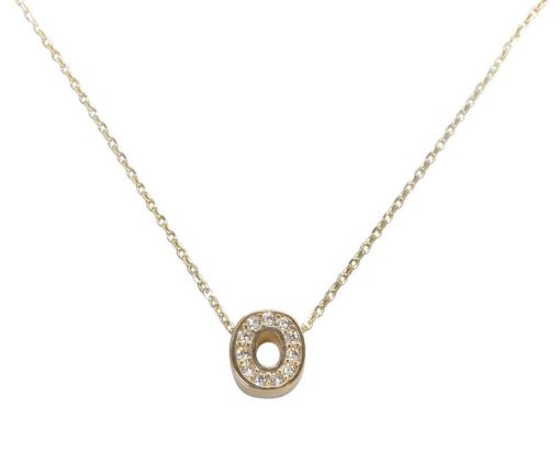 Christian | Gouden ketting met O zirkonia hanger | Nu te koop bij 14Karaats.nl | 10001091-Pendants