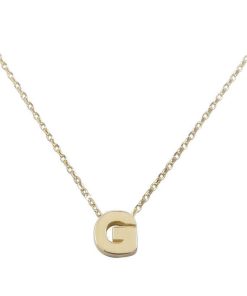 Christian | Gouden ketting met G hanger | Nu te koop bij 14Karaats.nl | 10001091-Pendants