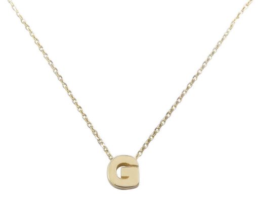 Christian | Gouden ketting met G hanger | Nu te koop bij 14Karaats.nl | 10001091-Pendants