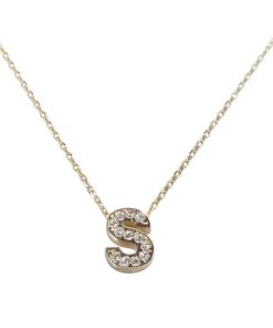 Christian | Gouden ketting met S zirkonia hanger | Nu te koop bij 14Karaats.nl | 10001091-Pendants