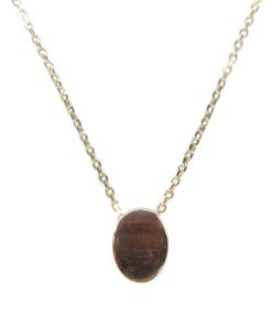 Christian | 14 karaat ovale hanger met ketting | Nu te koop bij 14Karaats.nl | 10001091-Pendants