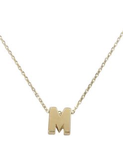 Christian | Gouden ketting met M hanger | Nu te koop bij 14Karaats.nl | 10001091-Pendants