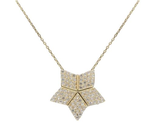 Christian | Gouden ster hanger met uitschuifbare hart | Nu te koop bij 14Karaats.nl | 10001091-Pendants