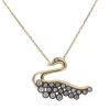 Christian | Gouden zirkonia zwaan hanger | Nu te koop bij 14Karaats.nl | 10001091-Pendants