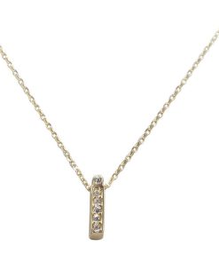Christian | Gouden ketting met I zirkonia hanger | Nu te koop bij 14Karaats.nl | 10001091-Pendants