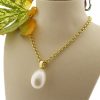 Christian | Single pearl zoetwaterparel collier | Nu te koop bij 14Karaats.nl | 10001091-Pendants