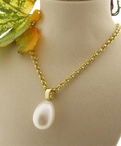 Christian | Single pearl zoetwaterparel collier | Nu te koop bij 14Karaats.nl | 10001091-Pendants