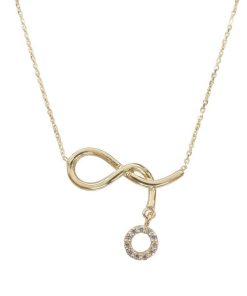 Christian | Geel gouden cirkel zirkonia hanger | Nu te koop bij 14Karaats.nl | 10001091-Pendants