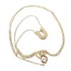 Christian | Gouden ketting met U hanger | Nu te koop bij 14Karaats.nl | 10001091-Pendants