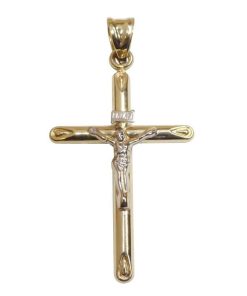 Christian | Gouden heren kruis | Nu te koop bij 14Karaats.nl | 10001091-Pendants