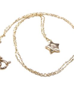 Christian | Wit gouden gebogen hanger met diamant | Nu te koop bij 14Karaats.nl | 10001091-Pendants