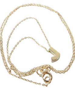 Christian | Gouden ketting met J hanger | Nu te koop bij 14Karaats.nl | 10001091-Pendants