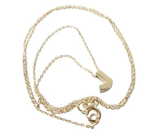 Christian | Gouden ketting met J hanger | Nu te koop bij 14Karaats.nl | 10001091-Pendants